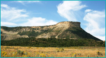 Mesa Verde in southwestern Colorado.