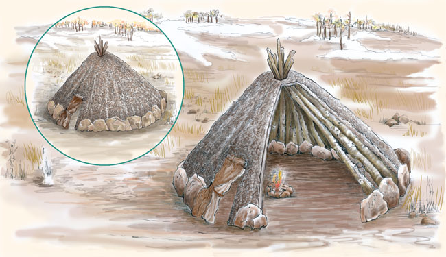 Paleoindian house.