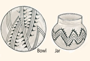 Pueblo I white ware pottery.